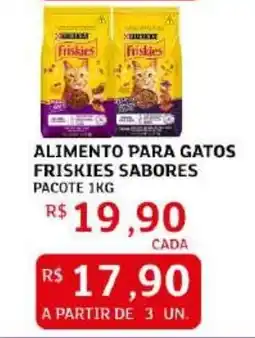 Assaí Atacadista Alimento para gatos friskies sabores pacote oferta