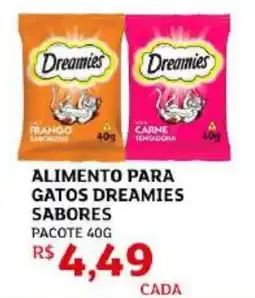 Assaí Atacadista Alimento para gatos dreamies sabores pacote oferta