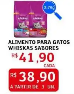 Assaí Atacadista Alimento para gatos whiskas sabores oferta