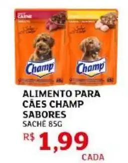 Assaí Atacadista Alimento para caes champ sabores sache oferta