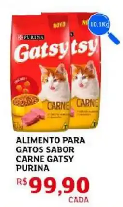 Assaí Atacadista Alimento para gatos sabor carne gatsy purina oferta