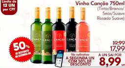 Supermercados Baklizi Vinho Canção oferta