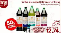 Supermercados Baklizi Vinho de mesa Beltrame oferta