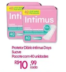 Atacadão Protetor Diário Intimus Days Suave oferta
