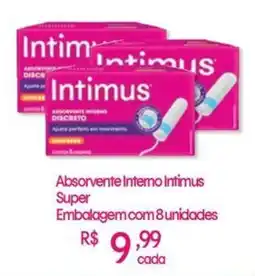 Atacadão Absorvente Interno Intimus Super oferta