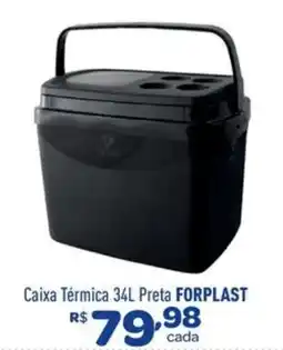 Comjol Caixa Térmica Preta FORPLAST oferta