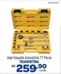 Comjol Jogo Soquete Acessórios 17 Peças TRAMONTINA oferta