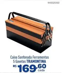 Comjol Caixa Sanfonada Ferramentas 5 Gavetas TRAMONTINA oferta