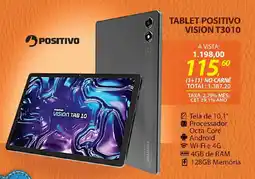 Lojas Cem Tablet Positivo Vision T3010 oferta