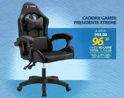 Lojas Cem Cadeira gamer presidente xtreme oferta
