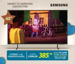 Lojas Cem Smart tv samsung led DU7700 oferta