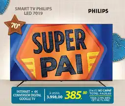 Lojas Cem Smart tv philips led 7019 oferta