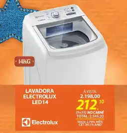Lojas Cem Lavadora electrolux LED14 oferta
