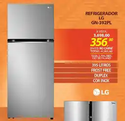 Lojas Cem Refrigerador LG GN-392PL oferta
