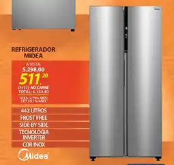 Lojas Cem Refrigerador midea oferta