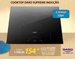 Lojas Cem Cooktop dako supreme indução oferta