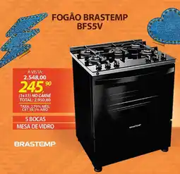 Lojas Cem Fogão brastemp BFS5V oferta