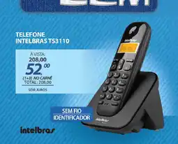 Lojas Cem Telefone intelbras TS3110 oferta