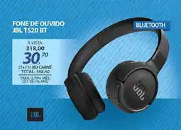 Lojas Cem Fone de ouvido JBL T520 BT oferta