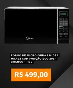 Pontofrio Forno de micro-ondas midea mras2 com função eco branco - 110v oferta