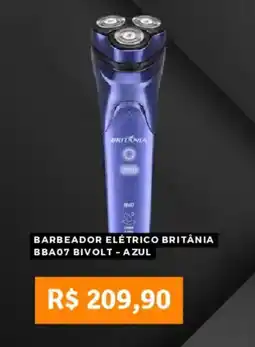 Pontofrio Barbeador elétrico britânia bba07 bivolt - azul oferta