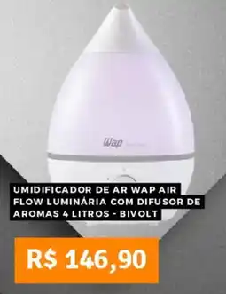 Pontofrio Umidificador de ar wap air flow luminária com difusor de aromas bivolt oferta