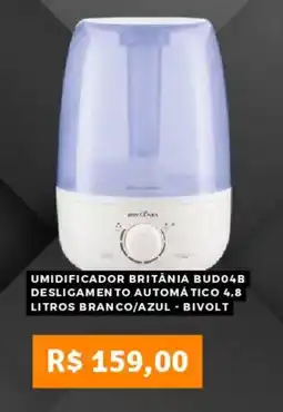 Pontofrio Umidificador britânia bud04b desligamento automático branco/azul - bivolt oferta