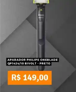 Pontofrio Aparador philips oneblade qp1424/10 bivolt - preto oferta