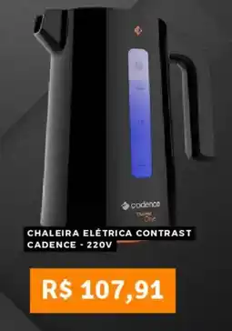 Pontofrio Chaleira elétrica contrast cadence - 220v oferta