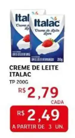 Assaí Atacadista Creme de leite italac oferta
