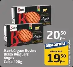 Tenda Atacado Hambúrguer Bovino Brasa Burguers Angus Caixa oferta