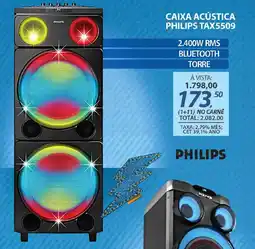 Lojas Cem Caixa acústica philips TAX5509 oferta