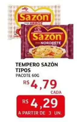 Assaí Atacadista Tempero sazón tipos pacote oferta