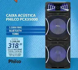 Lojas Cem Caixa acústica philco PCX35000 oferta