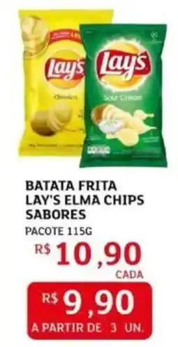 Assaí Atacadista Batata frita lay's elma chips sabores pacote oferta