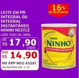 Assaí Atacadista Leite em pó integral ou integral instantaneo ninho nestlé oferta