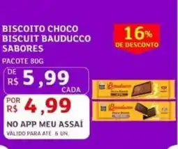 Assaí Atacadista Biscoito choco biscuit bauducco sabores oferta