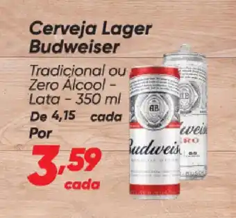 Dia Cerveja Lager Budweiser oferta