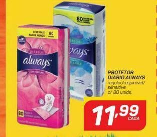 GBarbosa Protetor diário always oferta
