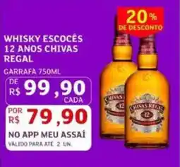 Assaí Atacadista Whisky escocês 12 anos chivas regal oferta