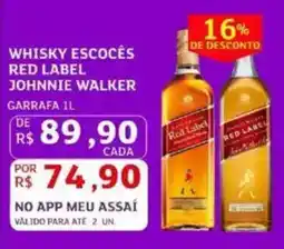 Assaí Atacadista Whisky escocês red label johnnie walker oferta