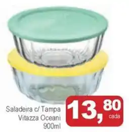 Mineirão Atacarejo Saladeira c/ Tampa Vitazza Oceani oferta