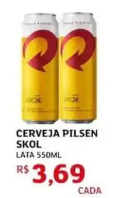 Assaí Atacadista Cerveja pilsen skol lata oferta