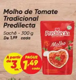 Dia Molho de Tomate Tradicional Predilecta oferta