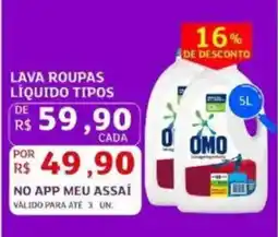 Assaí Atacadista Lava roupas líquido tipos oferta