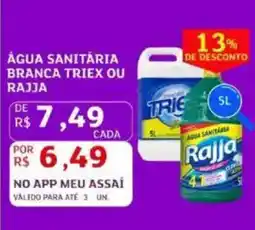 Assaí Atacadista Água sanitária branca triex ou rajja oferta