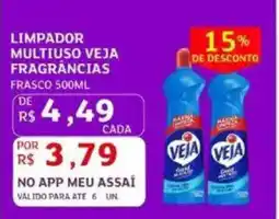 Assaí Atacadista Limpador multiuso veja fragrancias frasco oferta