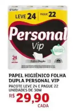 Assaí Atacadista Papel higiênico folha dupla personal vip oferta
