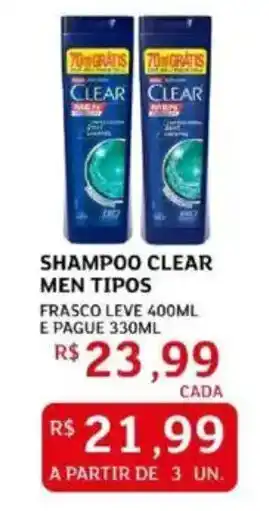 Assaí Atacadista Shampoo clear men tipos oferta