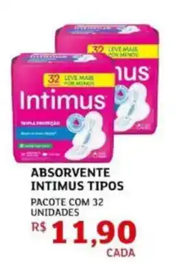 Assaí Atacadista Absorvente intimus tipos oferta